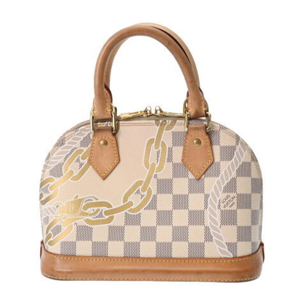 LOUIS VUITTON Azur White Alma BB Nautical Collection Handbag